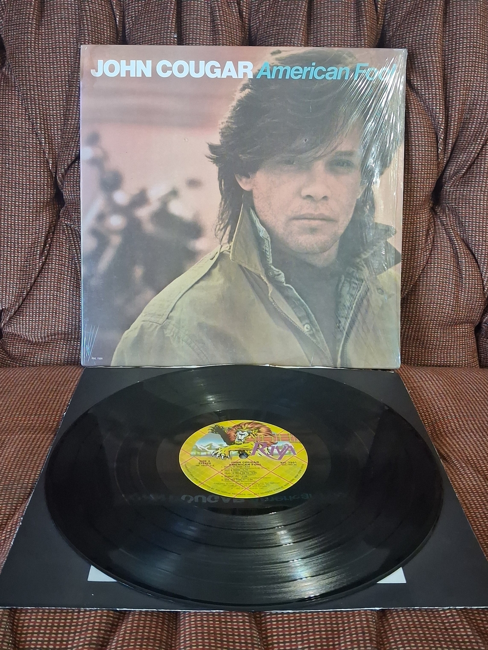 Retro Rock Vibe! Vintage 1982 John Cougar Mellencamp American Fool Vinyl LP